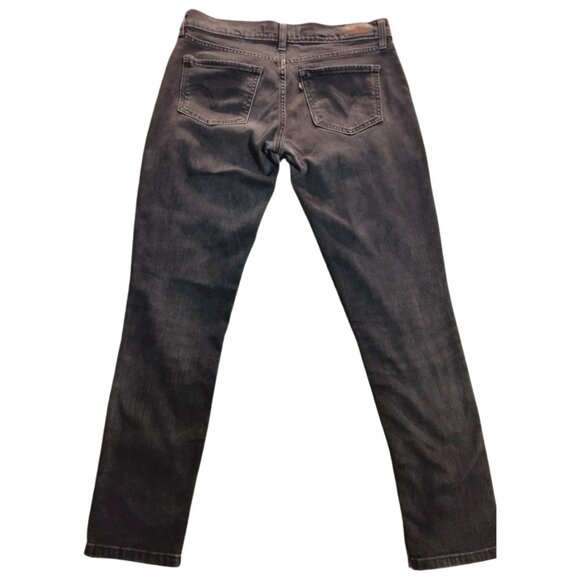 Levi’s 524 Women’s Superlow Skinny Jeans Size 25 Black Denim - Picture 2 of 8